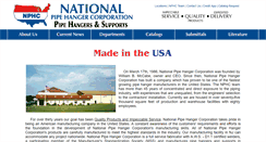 Desktop Screenshot of nationalpipehanger.com